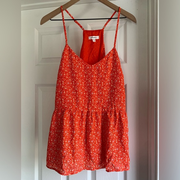 mittoshop Tops - Mittoshop Peplum Racerback Floral Top